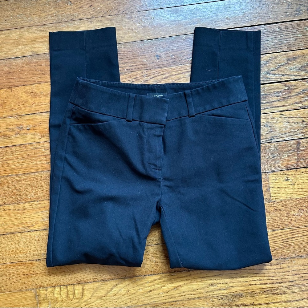 LOFT Black Marissa Skinny Pant